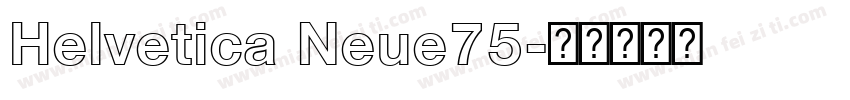 Helvetica Neue75字体转换